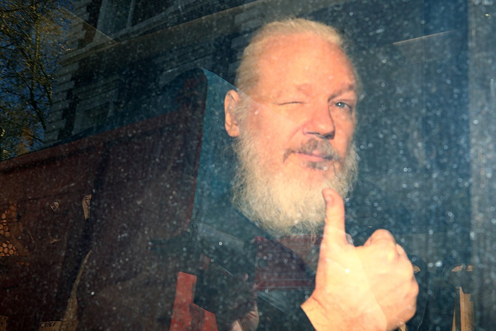 WikiLeaks founder Julian Assange arrives at Westminster Magistrates’ Court, after he is arrested in London on April 11. Photo: Reuters