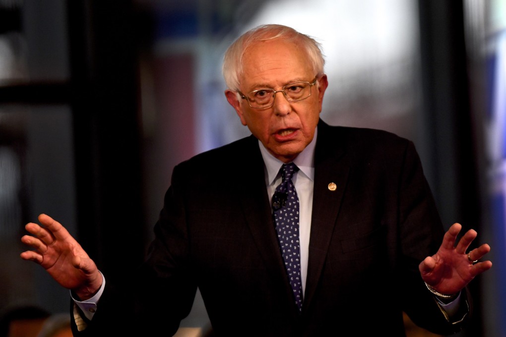Democratic presidential hopeful Bernie Sanders during a Fox News event in Bethlehem, Pennsylvania on April 15, 2019. Photo: AFP