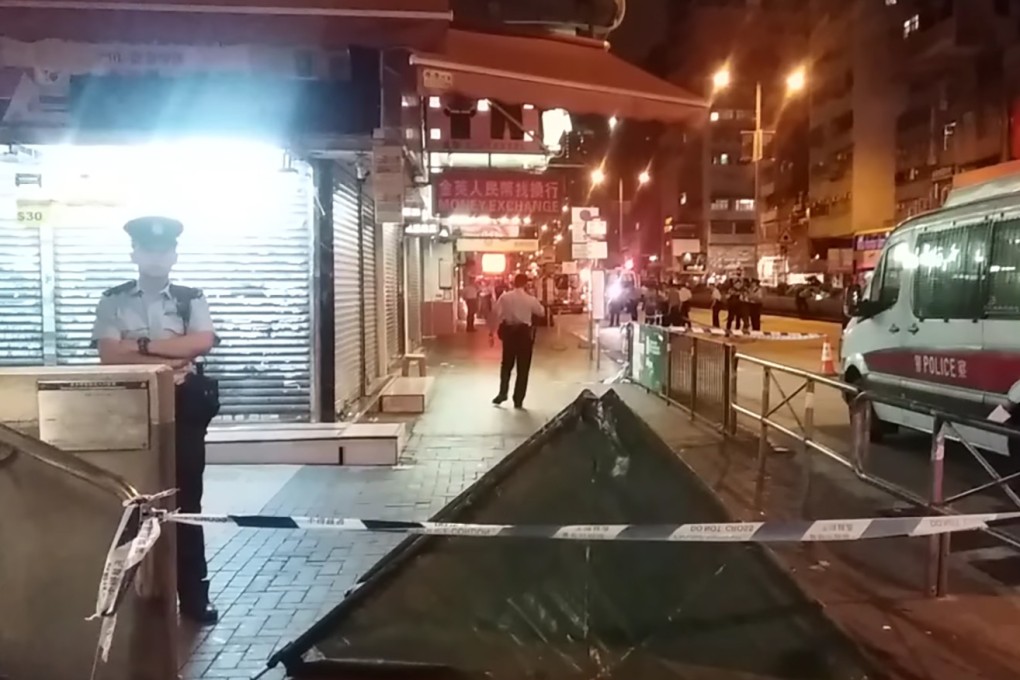 A photo on Facebook shows the crime scene on Friday where the fight took place.