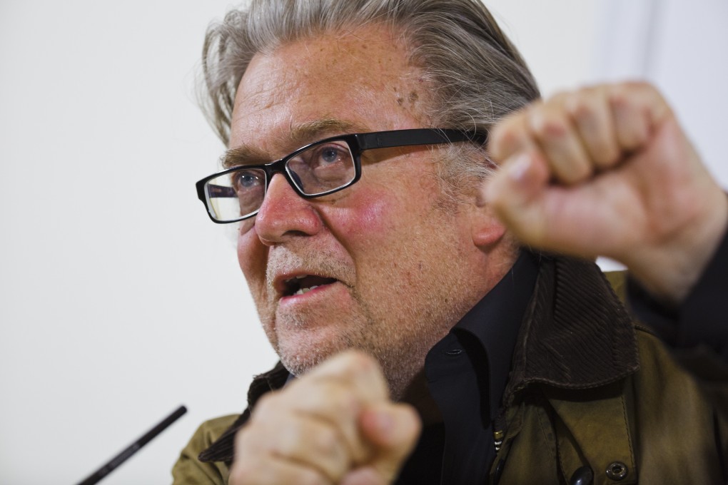 In a rallying cry, former White House adviser Steve Bannon has said stopping China’s advance, as the United States did with the Soviet Union, is “the defining event of our time”. Photo: AP