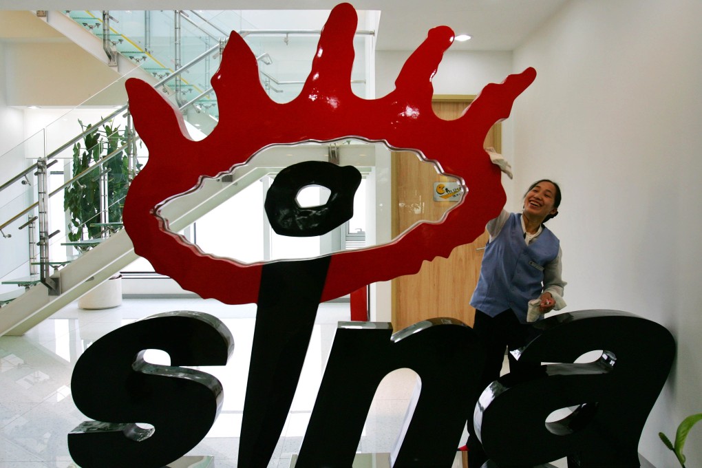 The share price of the Nasdaq-listed Sina dropped nearly 6 per cent to US$60 in pre-market trading on Wednesday. Photo: AP