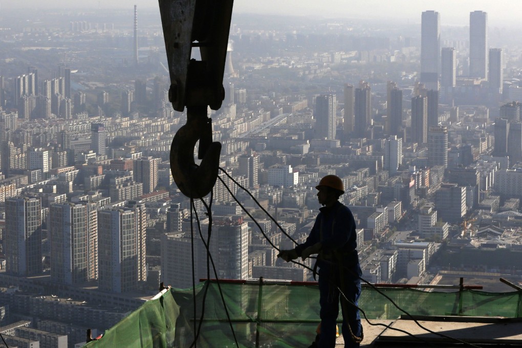 China’s economy grew 6.4 per cent in the first quarter compared to a year earlier, the joint-slowest growth rate since quarterly growth records began to be published 27 years ago, according to official figures released on Wednesday, but beating analysts’ expectations. Photo: Reuters