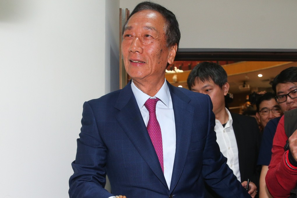 Taiwanese Foxconn tycoon Terry Gou is thinking of running for president in next year’s elections. Photo: CNA