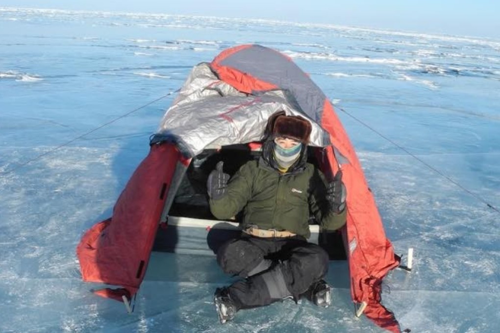 Anson Lui on Lake Baikal in South Siberia. Photo: Facebook