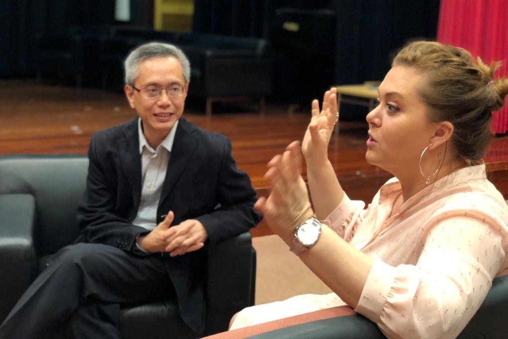 Swedish singer Viktoria Tocca (right) will perform with the Yao Yueh Chinese Music Association founded and directed by Leung Chi-cheung (left). Photo: Michelle MT Wong