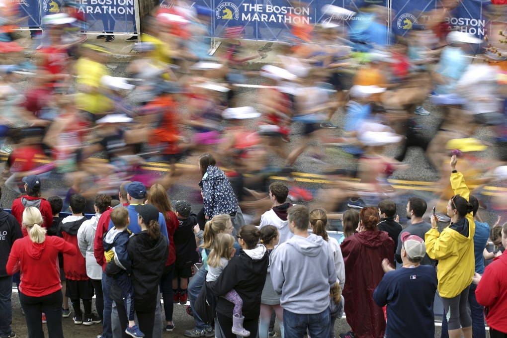 Three Chinese competitors was found to have cheated at the 123rd Boston Marathon on Monday. Photo: AP