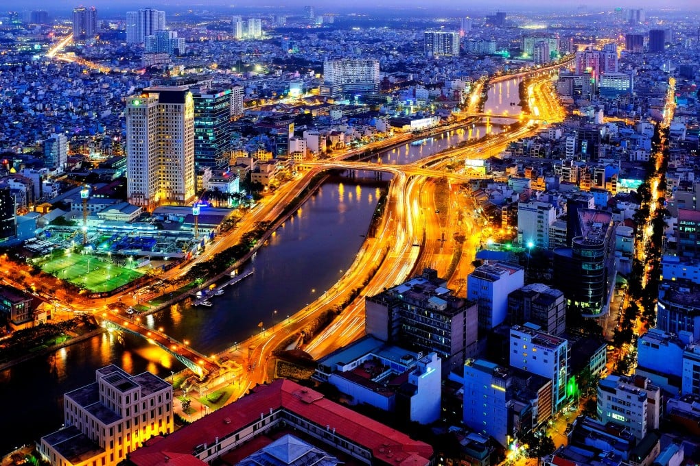 A property boom in Vietnam has seen many new skyscrapers rise in Ho Chi Minh City, while a thriving contemporary food and drinks scene flourishes in the city. Photo: Alamy