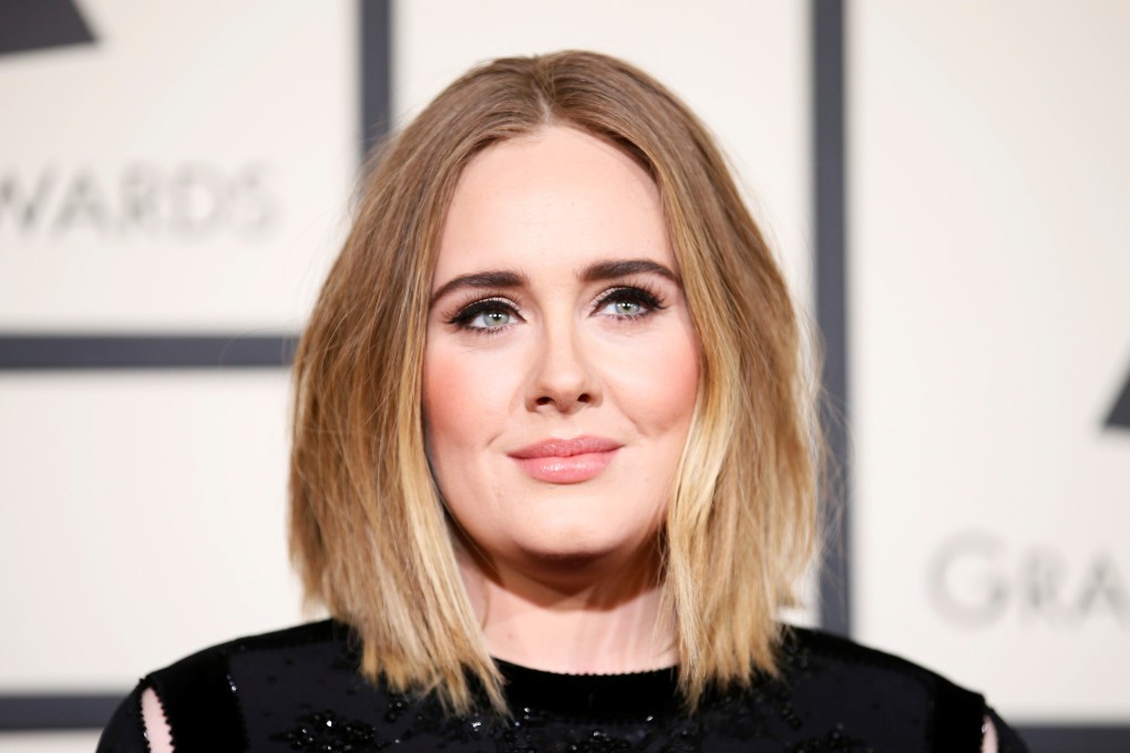 Singer Adele at the 58th Grammy Awards in Los Angeles. Photo: Reuters