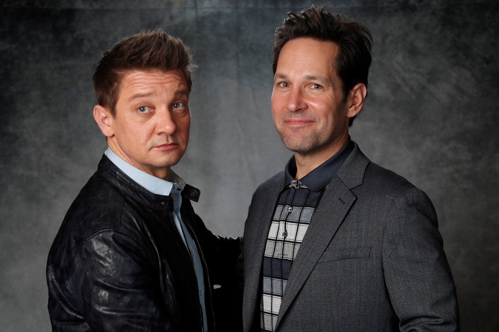 Jeremy Renner (left) and Paul Rudd talk about Avengers: Endgame, the latest from the Marvel Cinematic Universe. Photo: Reuters/Mario Anzuoni