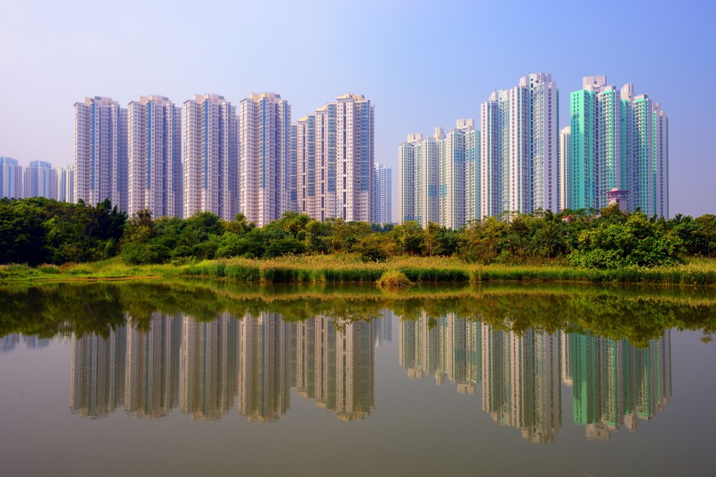 High rise apartments above Hong Kong Wetland Park. The Buildings Department has approved 19 new residential towers in Fung Lok Wai. Photo: Alamy