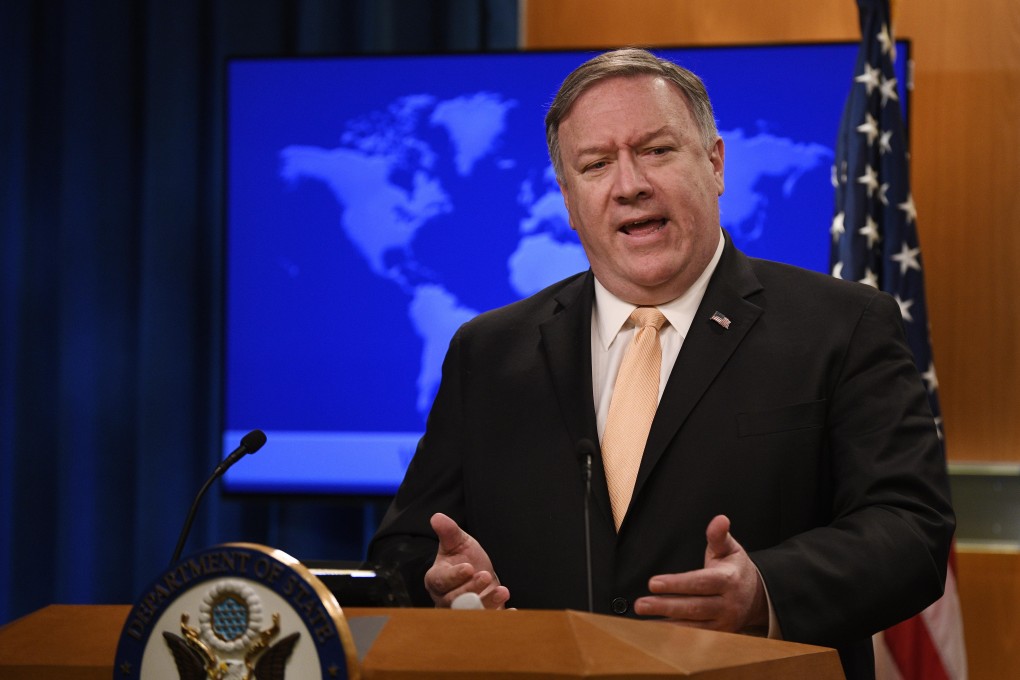 US Secretary of State Mike Pompeo announces the end of sanction exemptions for the import of Iranian oil, starting May 1. Photo: Xinhua