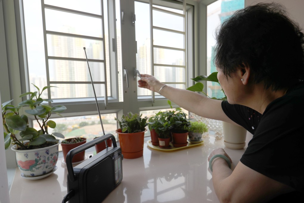 Wong Mei-lin in her flat at King Tai Court in San Po Kong. Photo: Edmond So