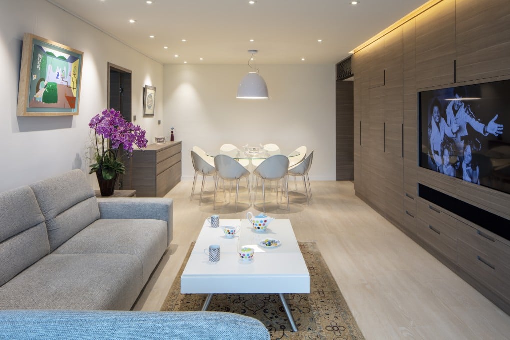 May and Ken Mein’s apartment in West Kowloon, designed by are of the mindset Sean Niem-designed in collaboration with Deric Chiu, now a project designer with Studio Chic (studiochic.net). Photography and video: John Butlin. Styling: David Roden. Photography assistant: Timothy Tsang