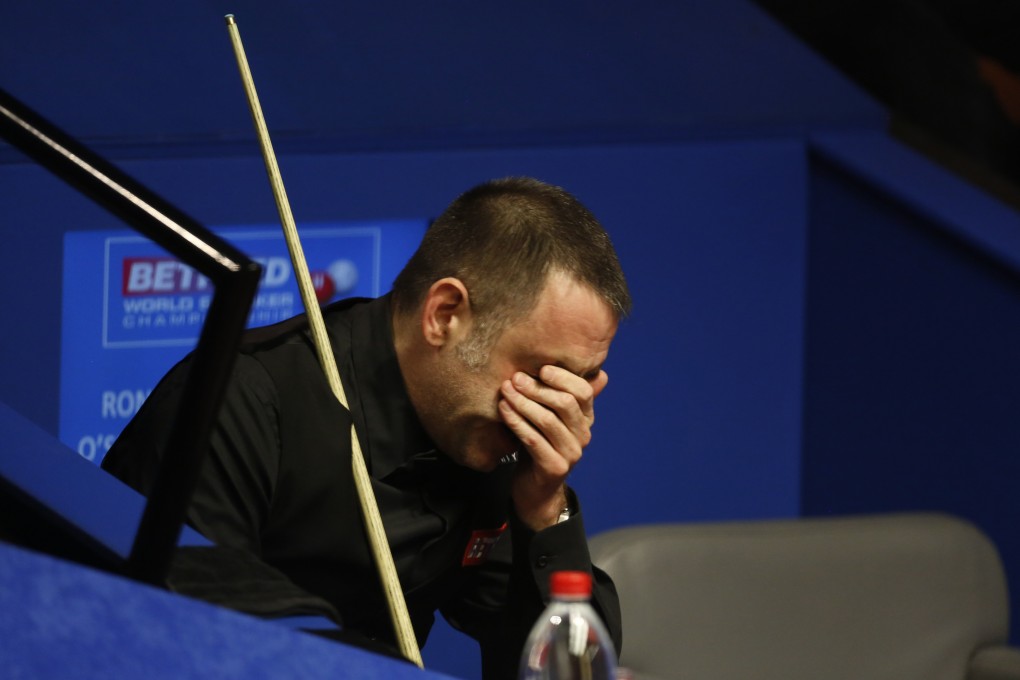 Ronnie O’Sullivan was far from his best in his shocking first round loss to James Cahill in the first round of the World Championship. Photo: Xinhua