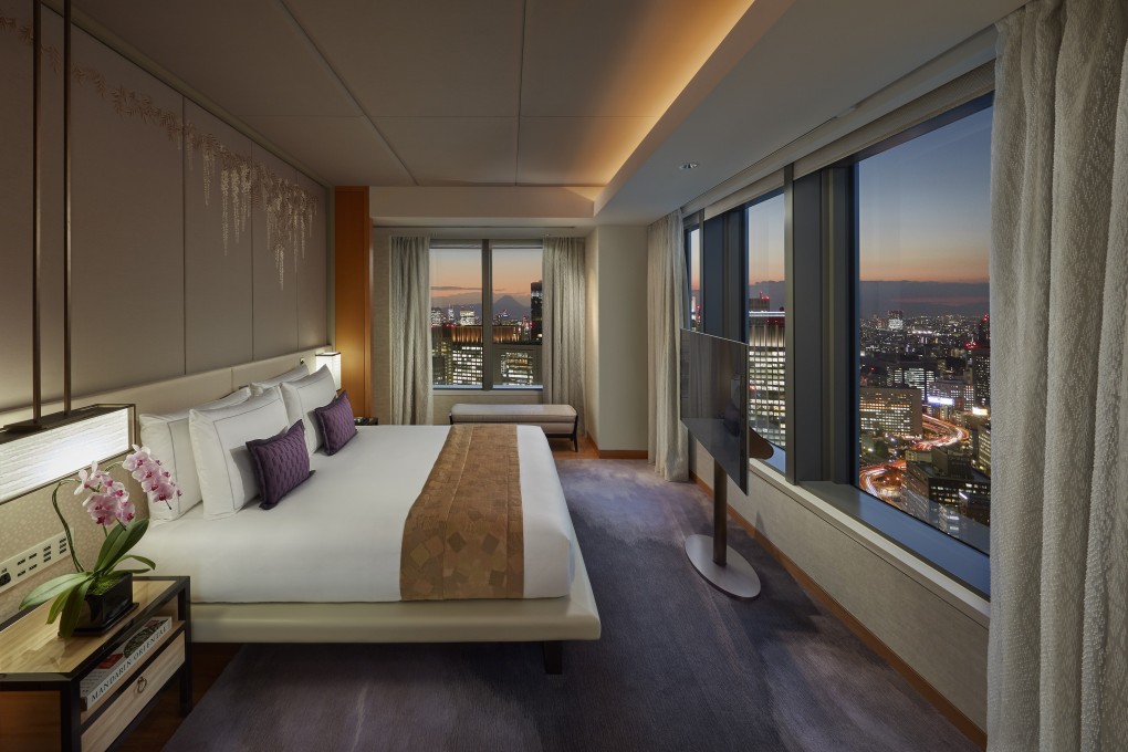 Textiles by Reiko Sudo are an integral part of the refurbished interiors at the Mandarin Oriental Tokyo.