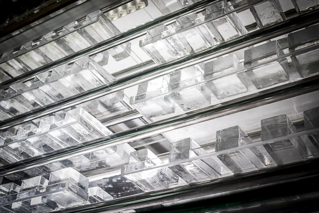 Ice is integral to not only the drinks served at Dai Bing, but to the interiors, too. Photo: What the Fox Studio