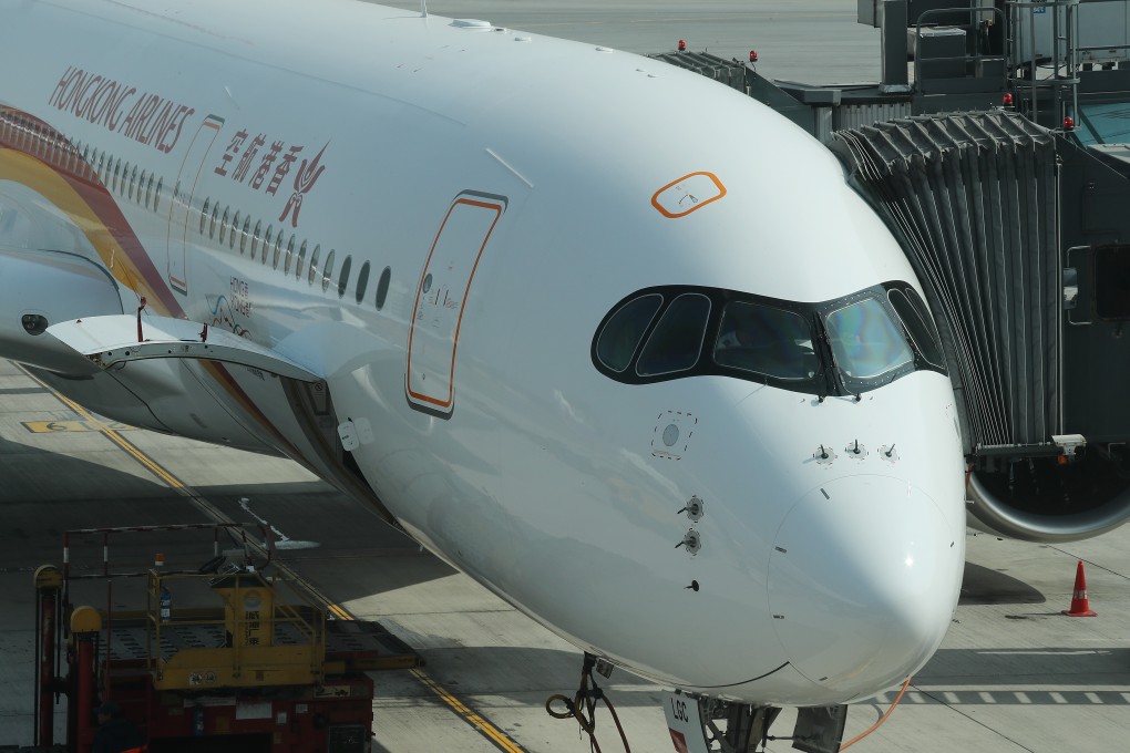 A Hong Kong Airlines plane at the city’s airport. Photo: K.Y. Cheng
