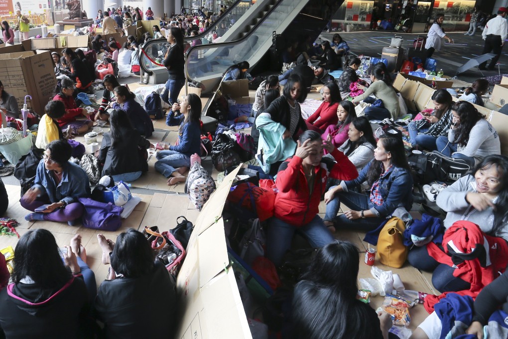 The voluntary scheme aims to provide blood tests to about 200 Filipino helpers coming to Hong Kong. Photo: Dickson Lee