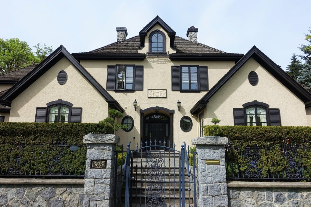 The C$15 million mansion at 3899 Cartier Street, Vancouver, where triad boss Raymond Huang Hong Chao was murdered in 2007. Photo: Ian Young