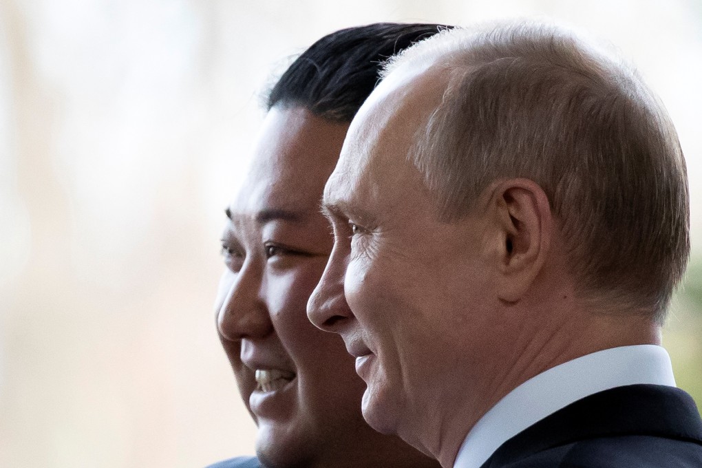 Russian President Vladimir Putin and North Korean leader Kim Jong-un meet in Vladivostok on Thursday. Photo: Reuters