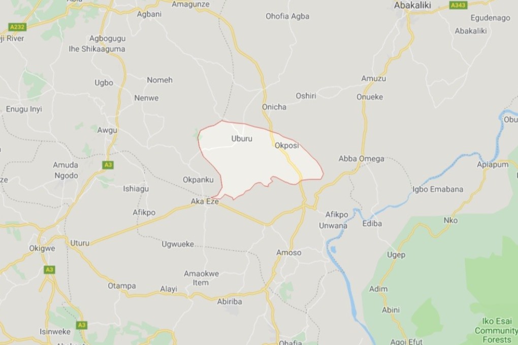 The pair were kidnapped in Ohaozara in Ebonyi State, Nigeria. Image: Google