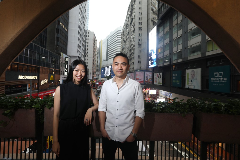 Fion Leung (left), co-founder of Time Auction, and Aaron Lee, director. Photo: Xiaomei Chen