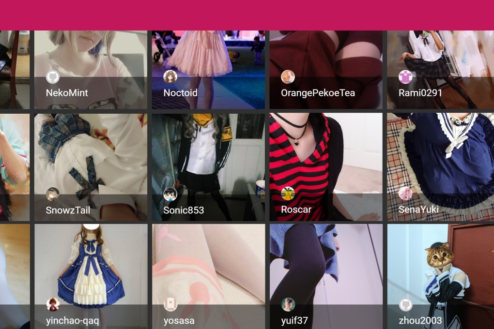 A selection of photos uploaded by cross-dressing contributors to the Dress coding repository. Photo: GitHub