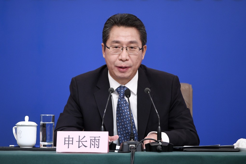 Shen Changyu, head of the National Intellectual Property Administration, hit out at critics of China’s efforts to protect intellectual property. Photo: Xinhua