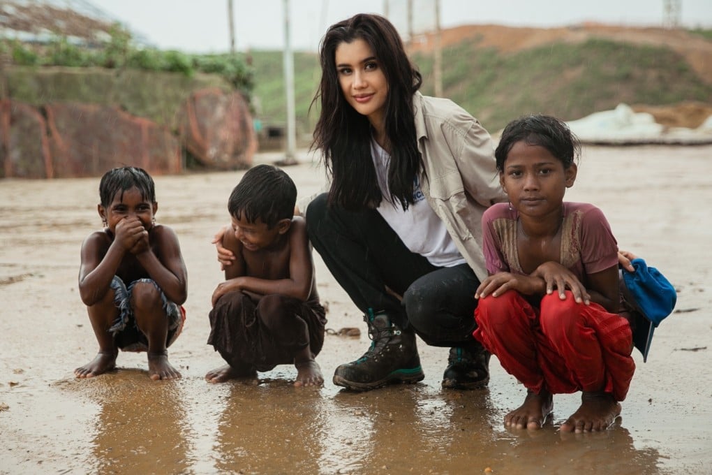 Praya Lundberg at the Kutupolong refugee camp in Bangladesh, last year.