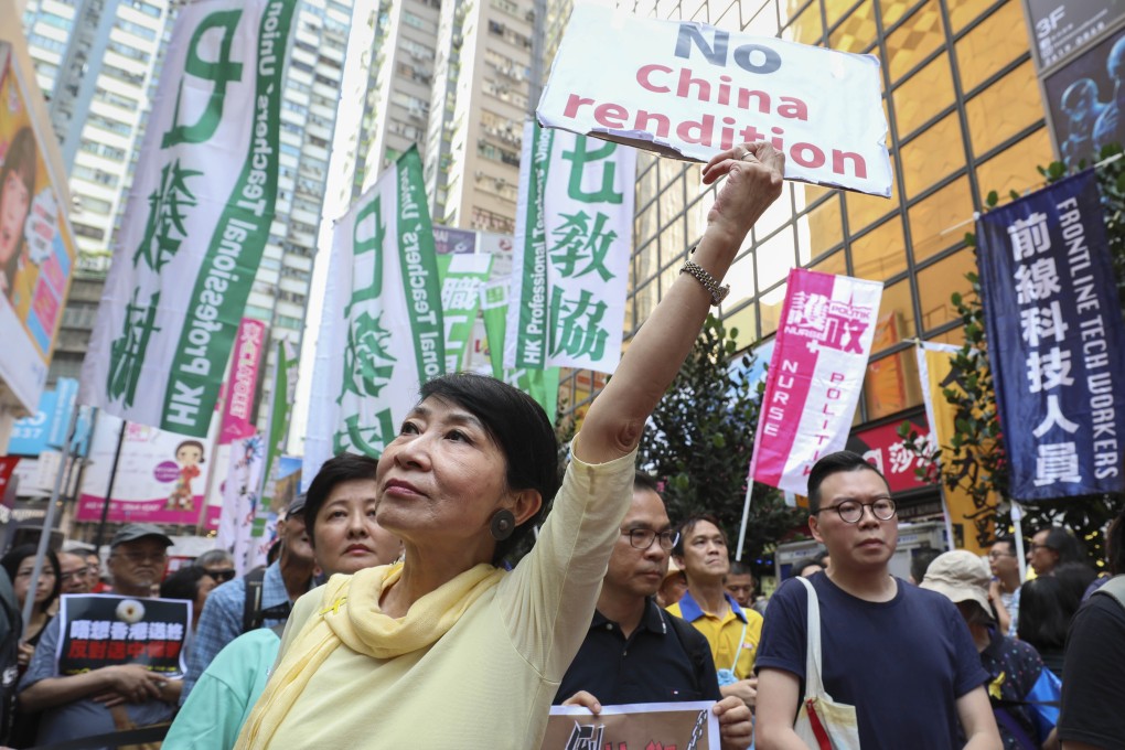 Anti-extradition protesters were worried that rights and liberties safeguarded under the “one country, two systems” formula would be eroded. Photo: James Wendlinger