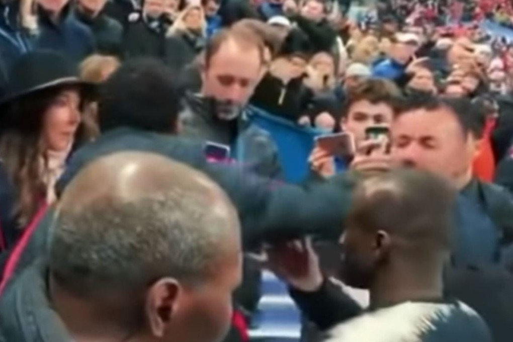 Neymar appears to strike a fan in the face. Photo: YouTube
