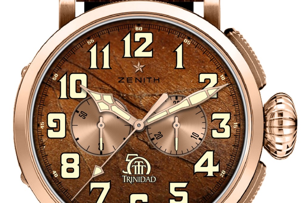 The Zenith Pilot Type 20 Chronograph Trinidad Edition was made to mark the 50th anniversary of Cohiba’s Trinidad cigar.