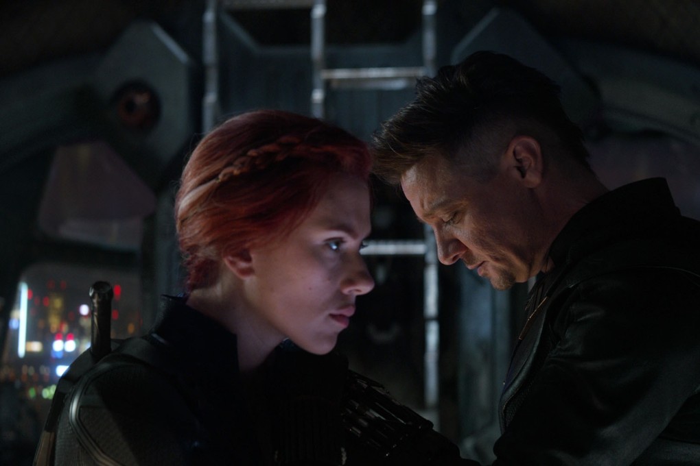 Scarlett Johansson (left) and Jeremy Renner in a scene from Avengers: Endgame. Photo: Disney/Marvel Studios via AP