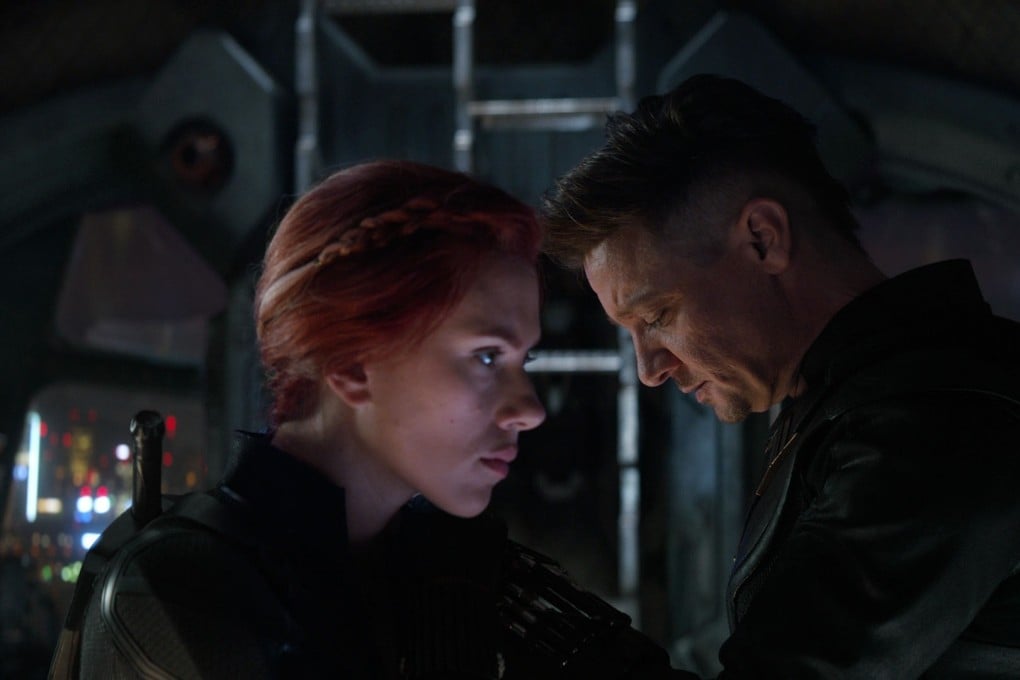 Scarlett Johansson (left) and Jeremy Renner in a scene from Avengers: Endgame. Photo: Disney/Marvel Studios via AP