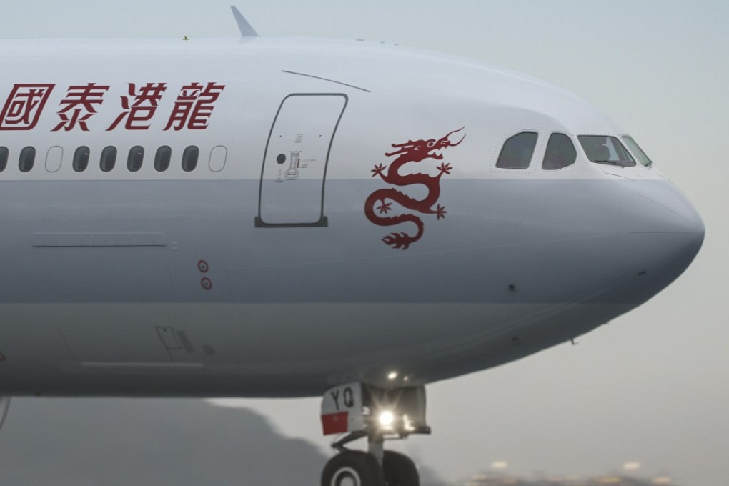 The incident occurred on a Cathay Dragon plane at the airport. Photo: Handout