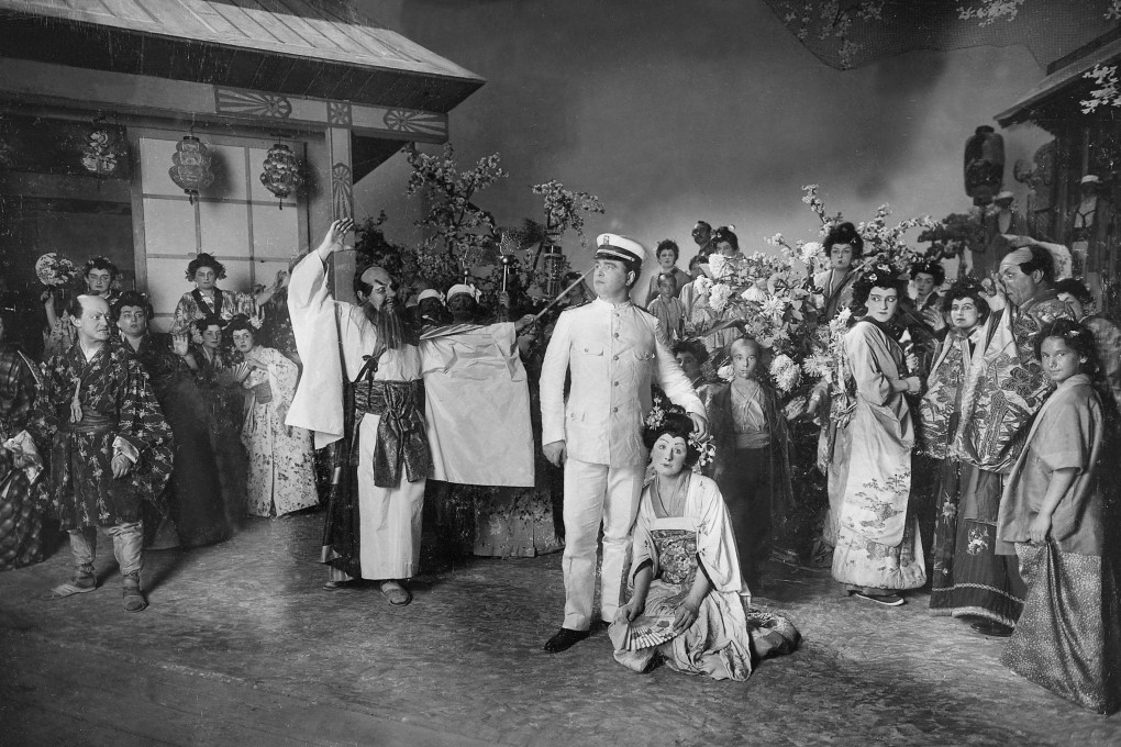 A 1907 performance of Madama Butterfly, the story of American lieutenant B.F. Pinkerton and his Japanese lover, Cio-cio-san. Photo: Alamy