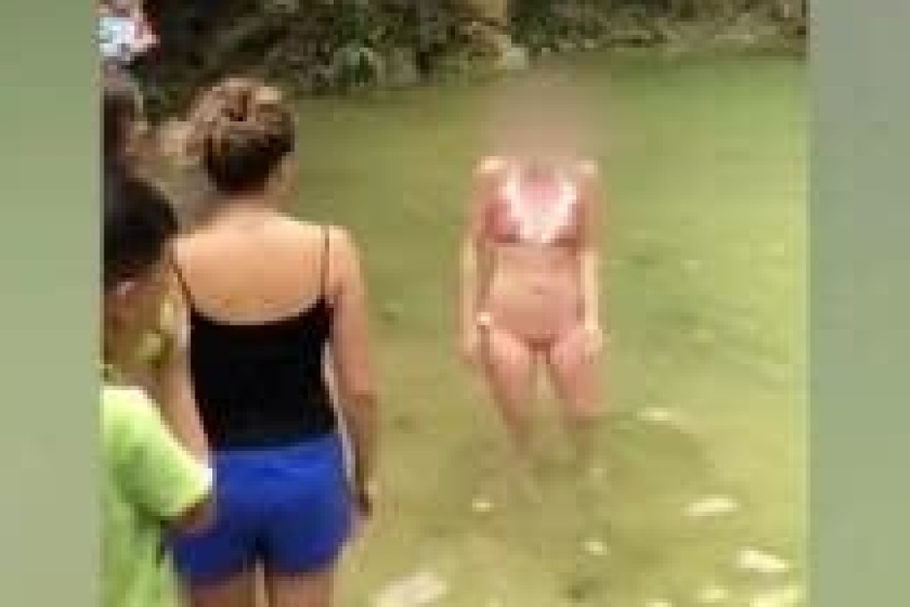 A video of people swimming in a lake at a nature park in southern China upset some internet users. Photo: Guancha.cn