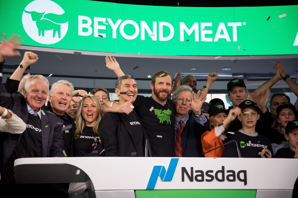 Beyond Meat’s IPO raised US$240 million on Thursday. On Tuesday, the company had to raise the size and price of its offering after increased demand from investors. Photo: Bloomberg