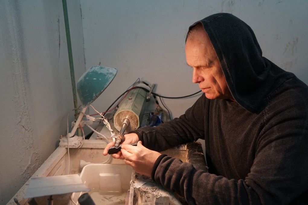 Andrew Shaw, author of Jade Life: An Englishman’s Love Affair with China’s National Treasure, at work in Suzhou, China. Photo: Andrew Shaw