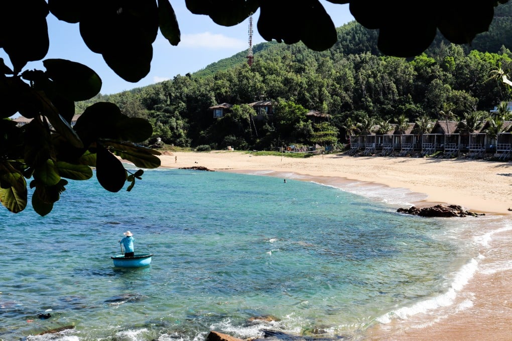 A fisherman in the hidden bay at Bai Xep, south of Quy Nhon, Central Vietnam. Photo: Marissa Carruthers