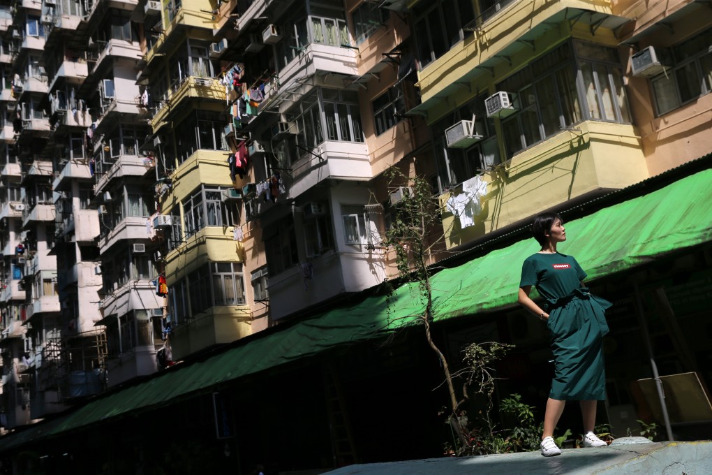 A tourists visits Montane Mansion in Quarry Bay, which is a popular location for photographers. Photo: Sam Tsang