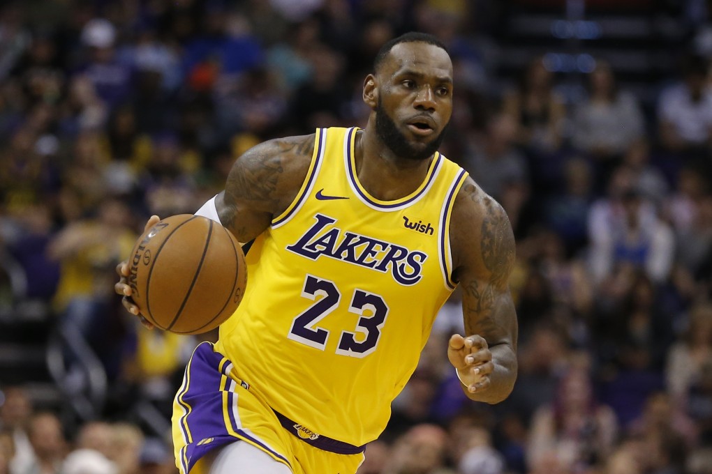 LeBron James has hit out at the timing of Magic Johnson’s departure from the LA Lakers. Photo: AP