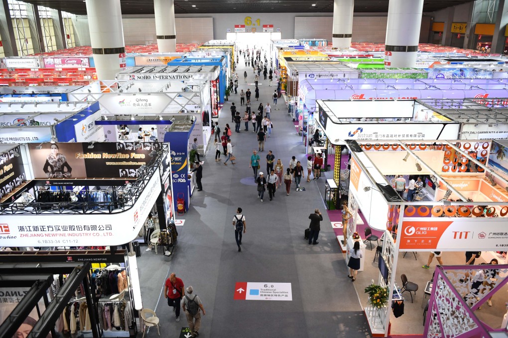 The China-US trade war affected activity at the spring Canton Fair. Photo: Xinhua
