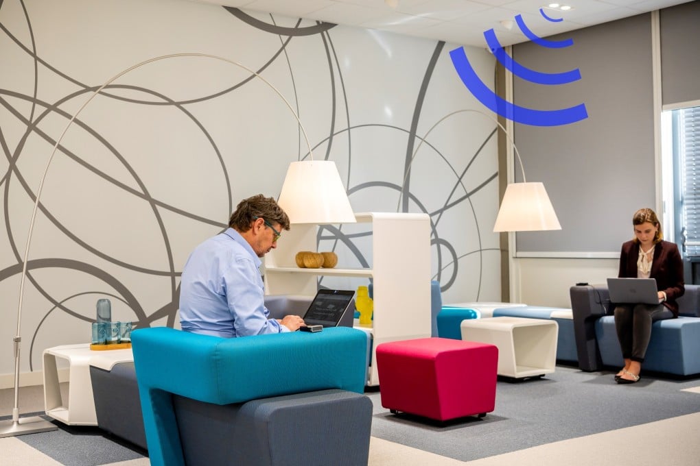 Signify’s commercial Li-fi system is being tested in more than 30 locations across Europe, North America and Asia. Photo: Signify