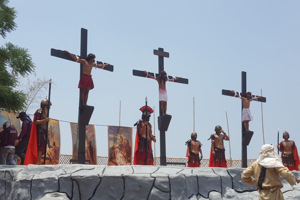 The re-enactment of Jesus Christ’s crucifixion has been disavowed by the Catholic Church, but the tradition persists in the Philippines. Photo: Karim Raslan