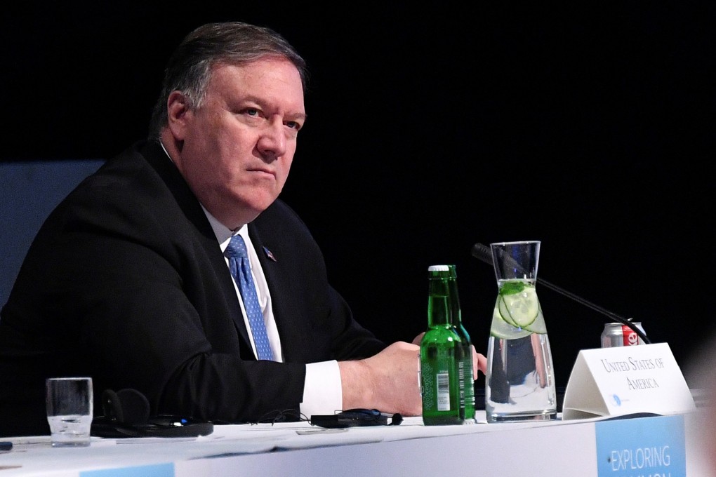 US Secretary of State Mike Pompeo at the Arctic Council summit in Finland on May 7. Photo: Reuters