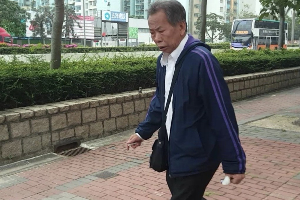 The tip of security guard Tong Kang-choi’s left thumb was bitten off in the fight. Photo: Jasmine Siu