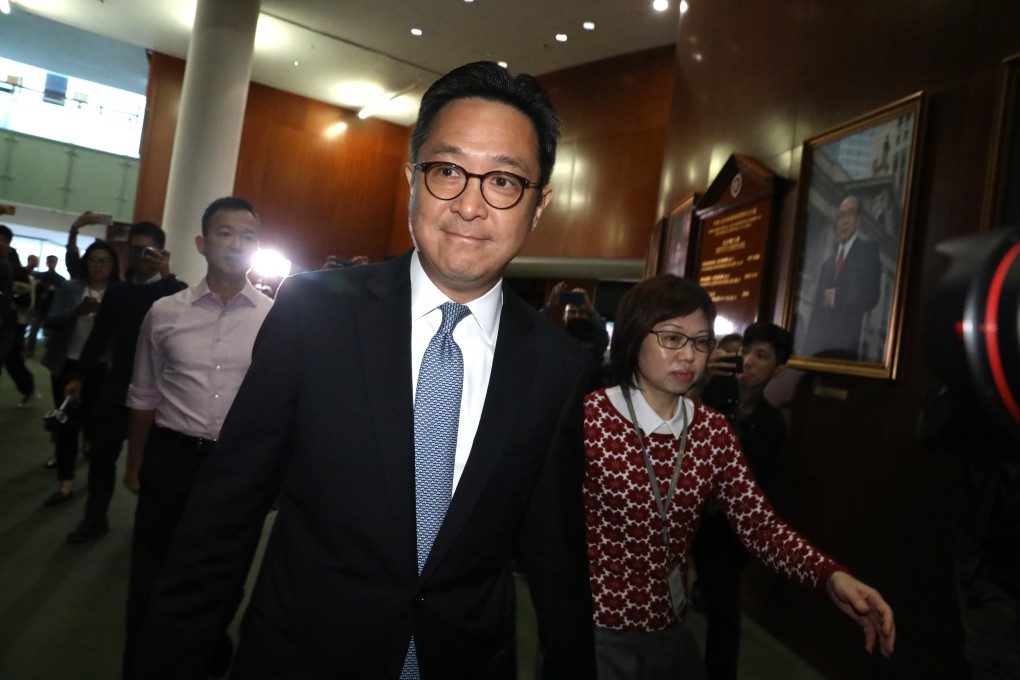 Secretary general of the secretariat of the Legislative Council Kenneth Chen meets the media on Tuesday. Photo: Dickson Lee