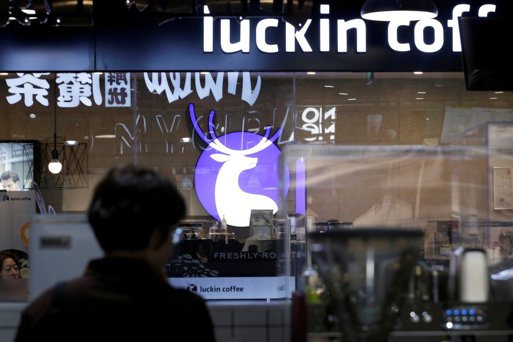 A Luckin Coffee store in Beijing, China in February. Photo: Reuters