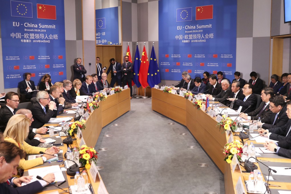 China’s trade tensions with the United States are holding up progress between Beijing and Brussels. Photo: Xinhua